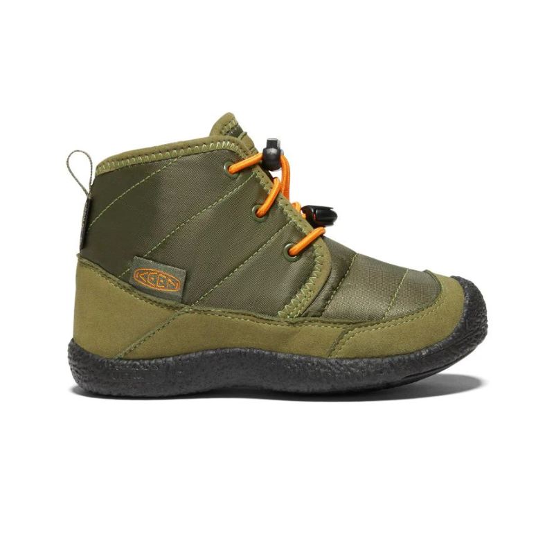 Keen | Howser II Waterproof Chukka fur jungere Kinder-Capulet Olive/Russet Orange