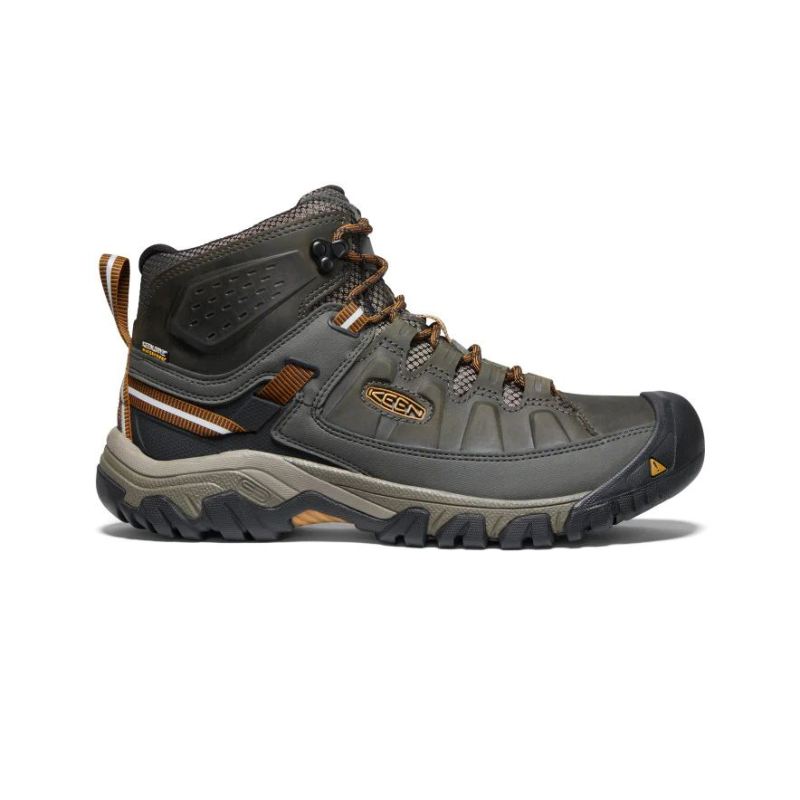 Keen | Targhee III Waterproof Wide Wanderstiefel fur Herren-Black Olive/Golden Brown