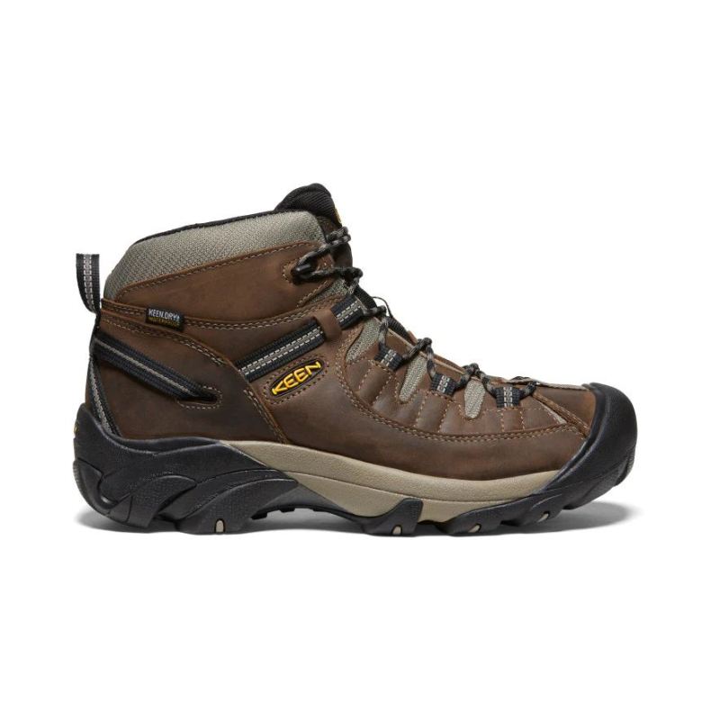 Keen | Targhee II Waterproof Mid Wanderstiefel Fur Herren-Shitake/Brindle