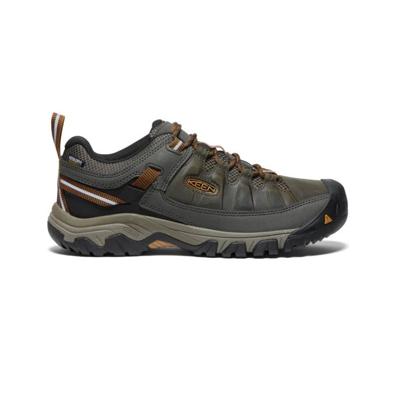 Keen | Targhee III Waterproof Wanderschuhe fur Herren-Black Olive/Golden Brown