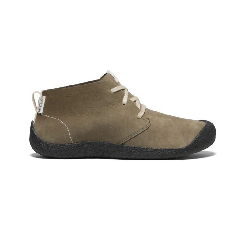 Keen | Mosey Leder-Chukka fur Herren-Dark Olive/Black