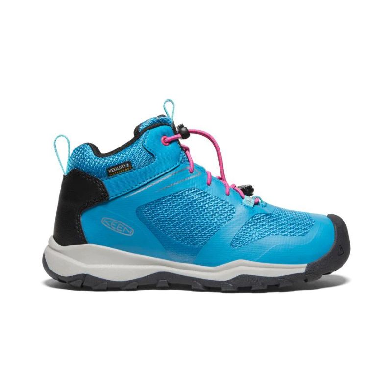 Keen | Wanduro Waterproof Stiefel fur Jugendliche-Fjord Blue/Fuchsia Purple