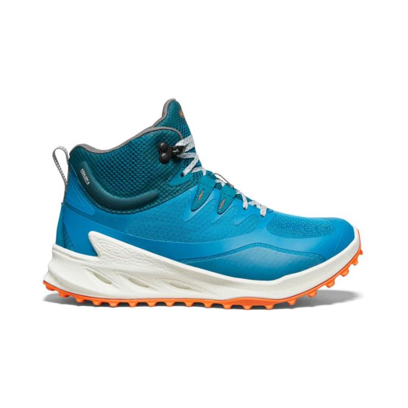 Keen | Zionic Waterproof Wanderstiefel fur Damen-Fjord Blue/Tangerine