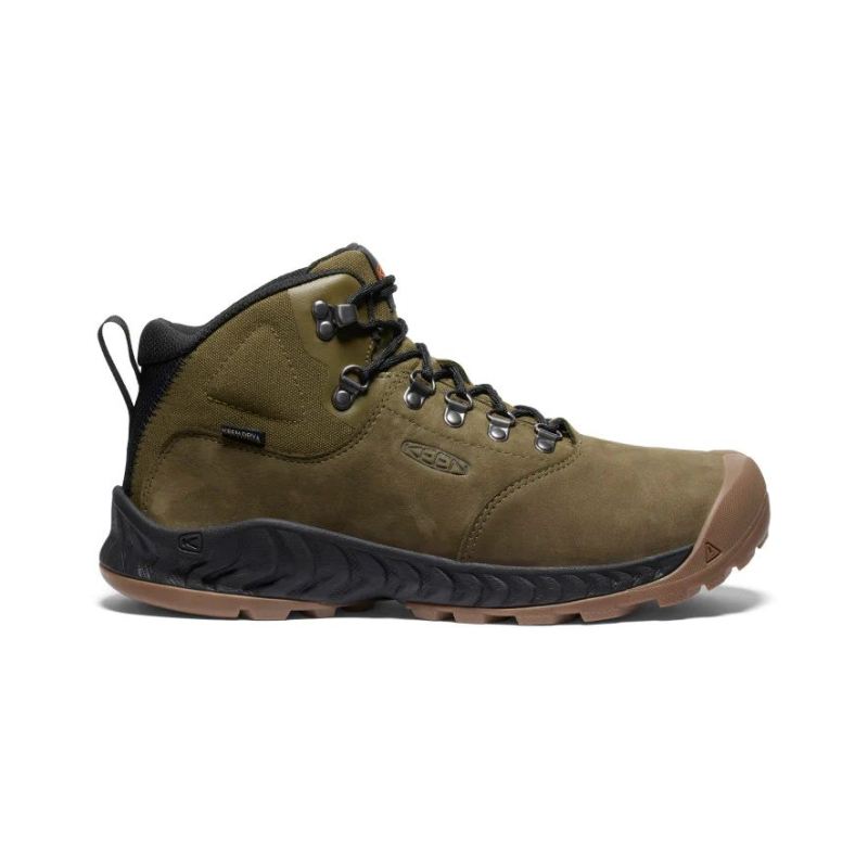 Keen | NXIS Explorer Waterproof Stiefel fur Herren-Dark Olive/Black