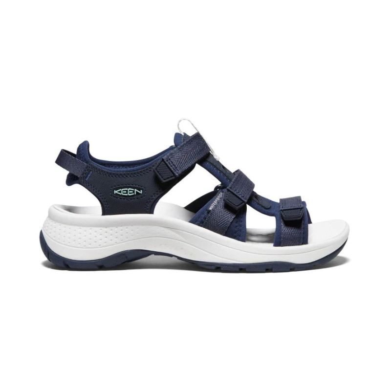 Keen | Astoria West Open-Toe Sandalen fur Damen-Blue Nights/Black Iris