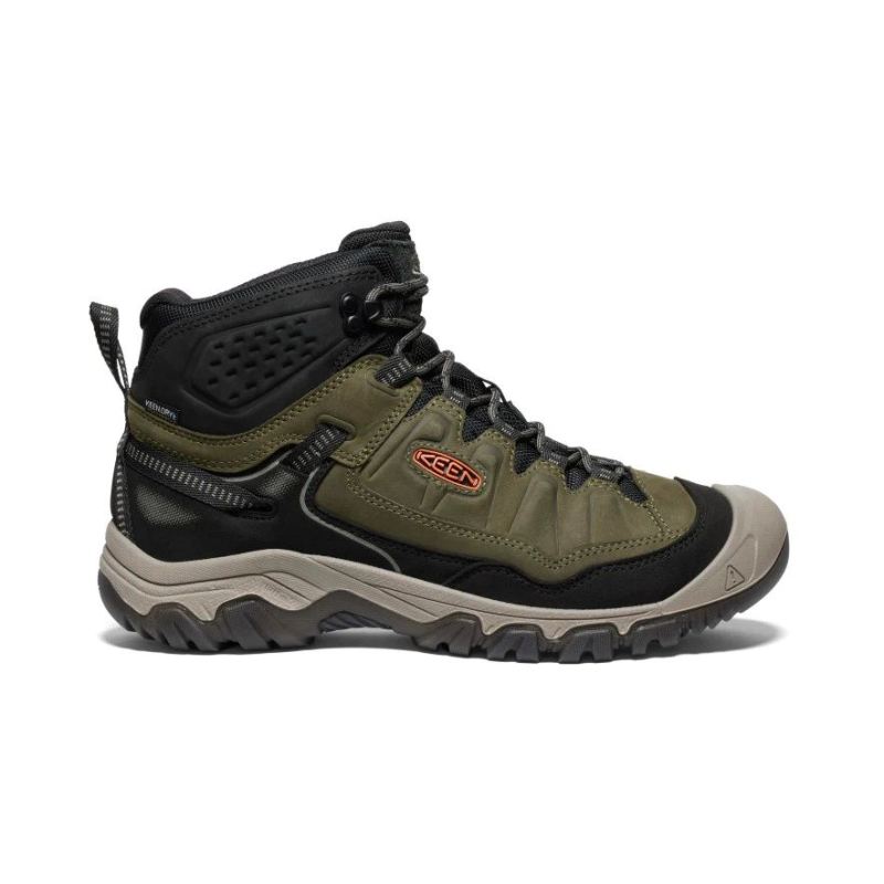 Keen | Targhee IV Waterproof Wanderstiefel fur Herren-Dark Olive/Gold Flame