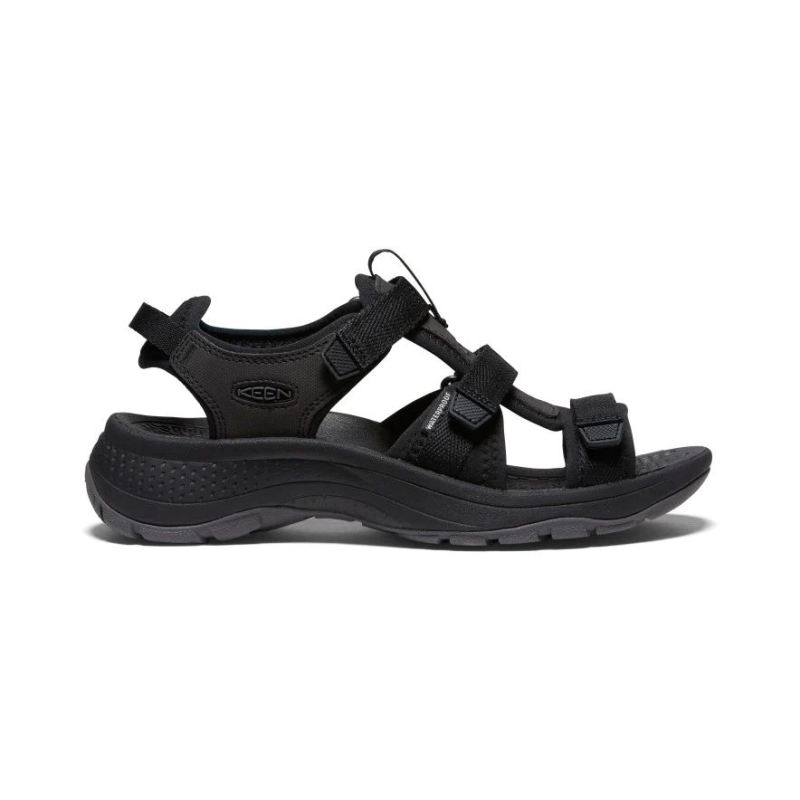 Keen | Astoria West Open-Toe Sandalen fur Damen-Black/Black